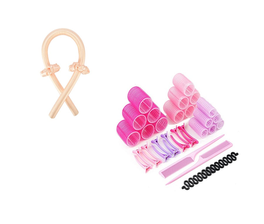 Small Portable Manual Curling Iron – Heatless & Cordless Hair Curler for Quick Styling