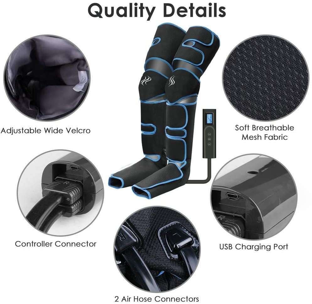 Pneumatic Air Compression Leg Massager – Boost Circulation, Reduce Swelling & Relieve Pain