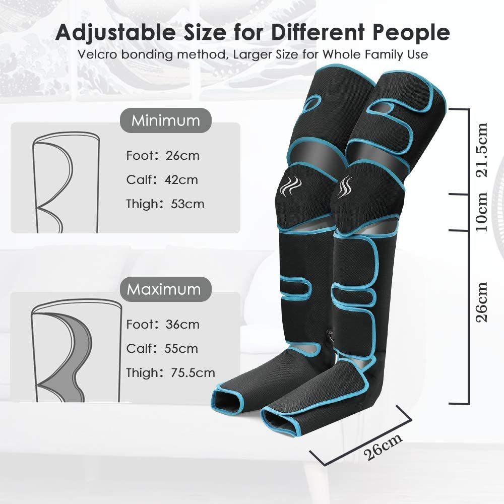 Pneumatic Air Compression Leg Massager – Boost Circulation, Reduce Swelling & Relieve Pain