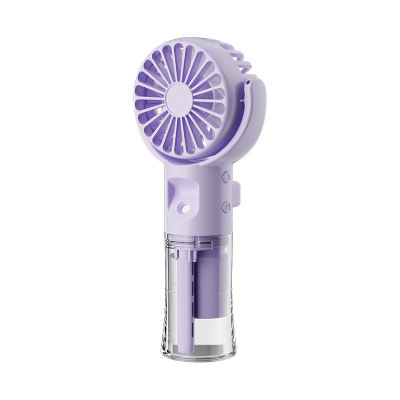 Portable Handheld Mist Spray Fan β 4-Speed USB Rechargeable Summer Cooler