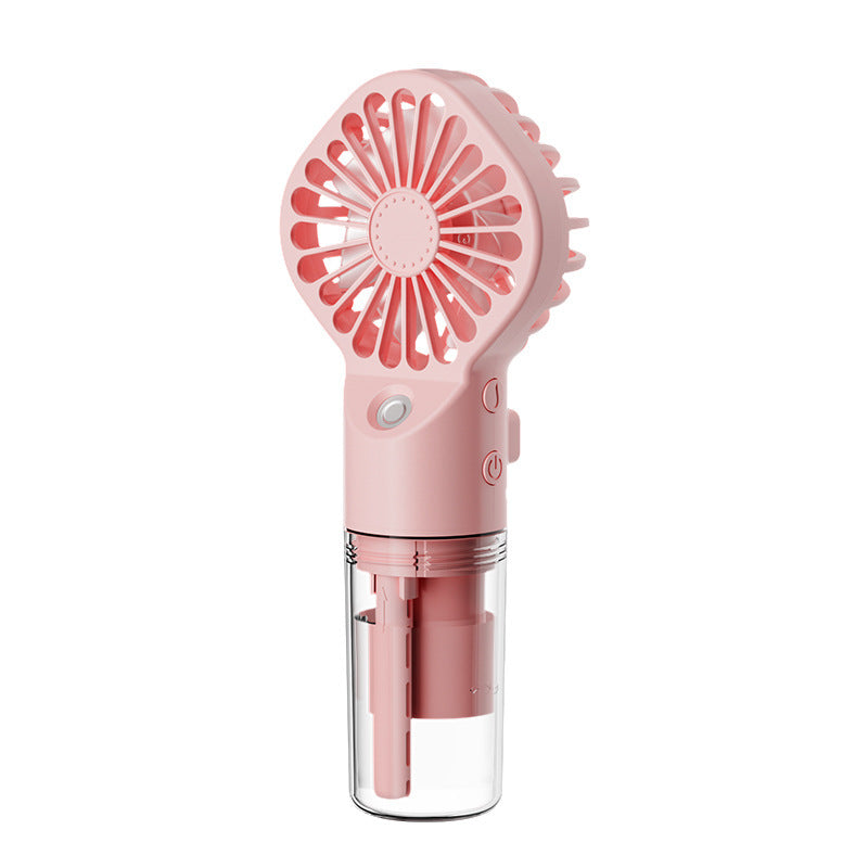 Portable Handheld Mist Spray Fan β 4-Speed USB Rechargeable Summer Cooler