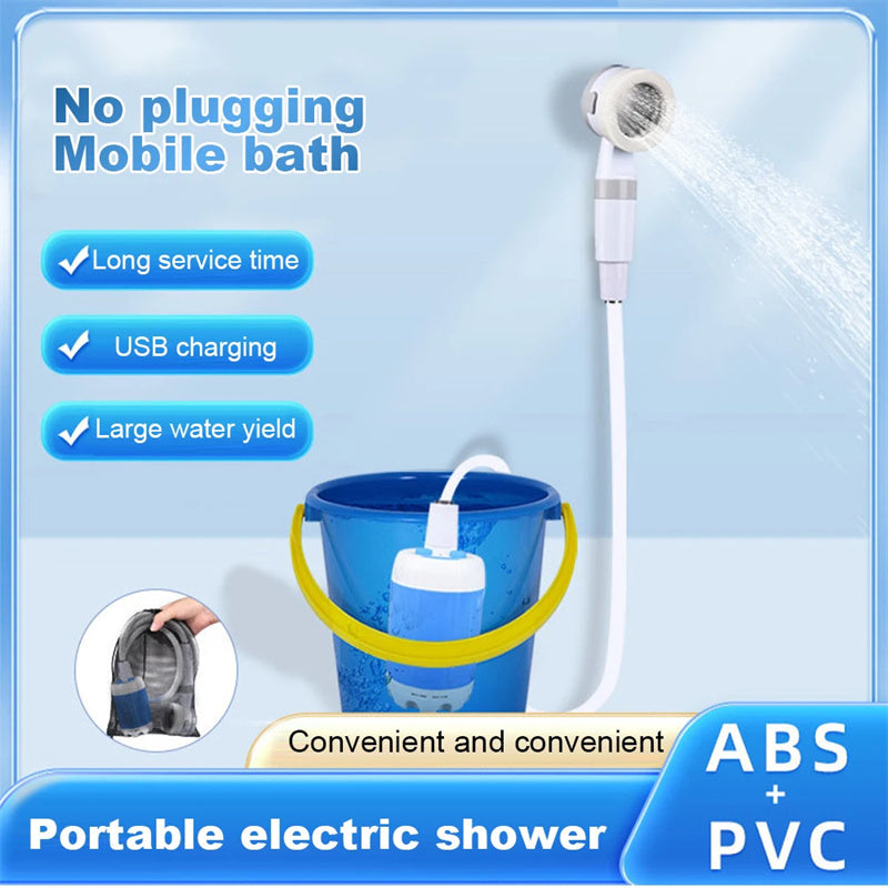 Portable Electric Camping Shower β Waterproof & Rechargeable