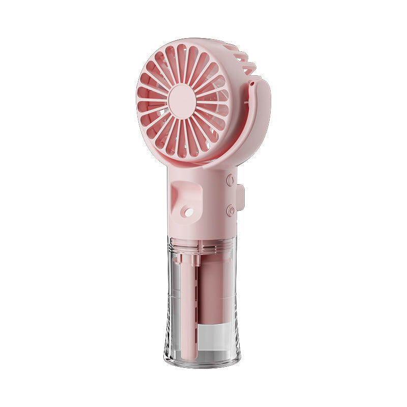 Portable Handheld Mist Spray Fan β 4-Speed USB Rechargeable Summer Cooler