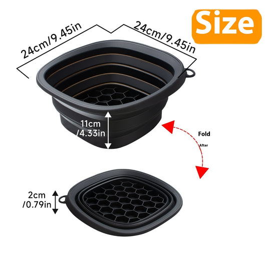 Silicone Folding Ice Facial Basin – Collapsible Cold Plunge & Skincare Tool