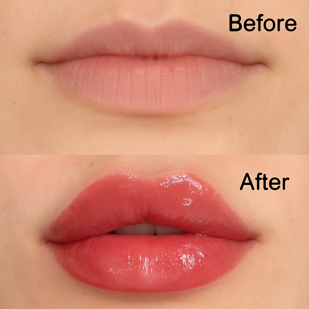 Kissbeauty Transparent Lip Oil Moisturizing Fade Lip Lines Elastic Moisturizing Big Mouth Lip Maximizer