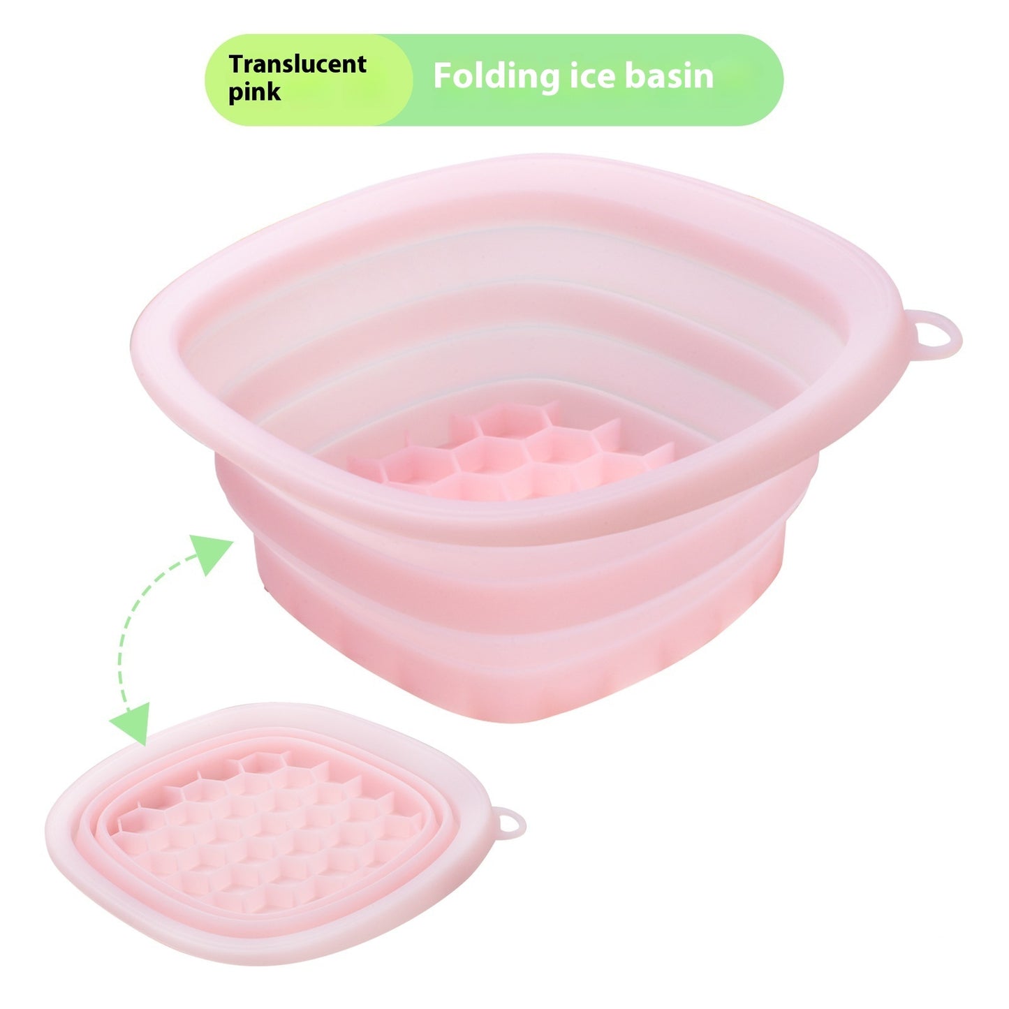 Silicone Folding Ice Facial Basin – Collapsible Cold Plunge & Skincare Tool