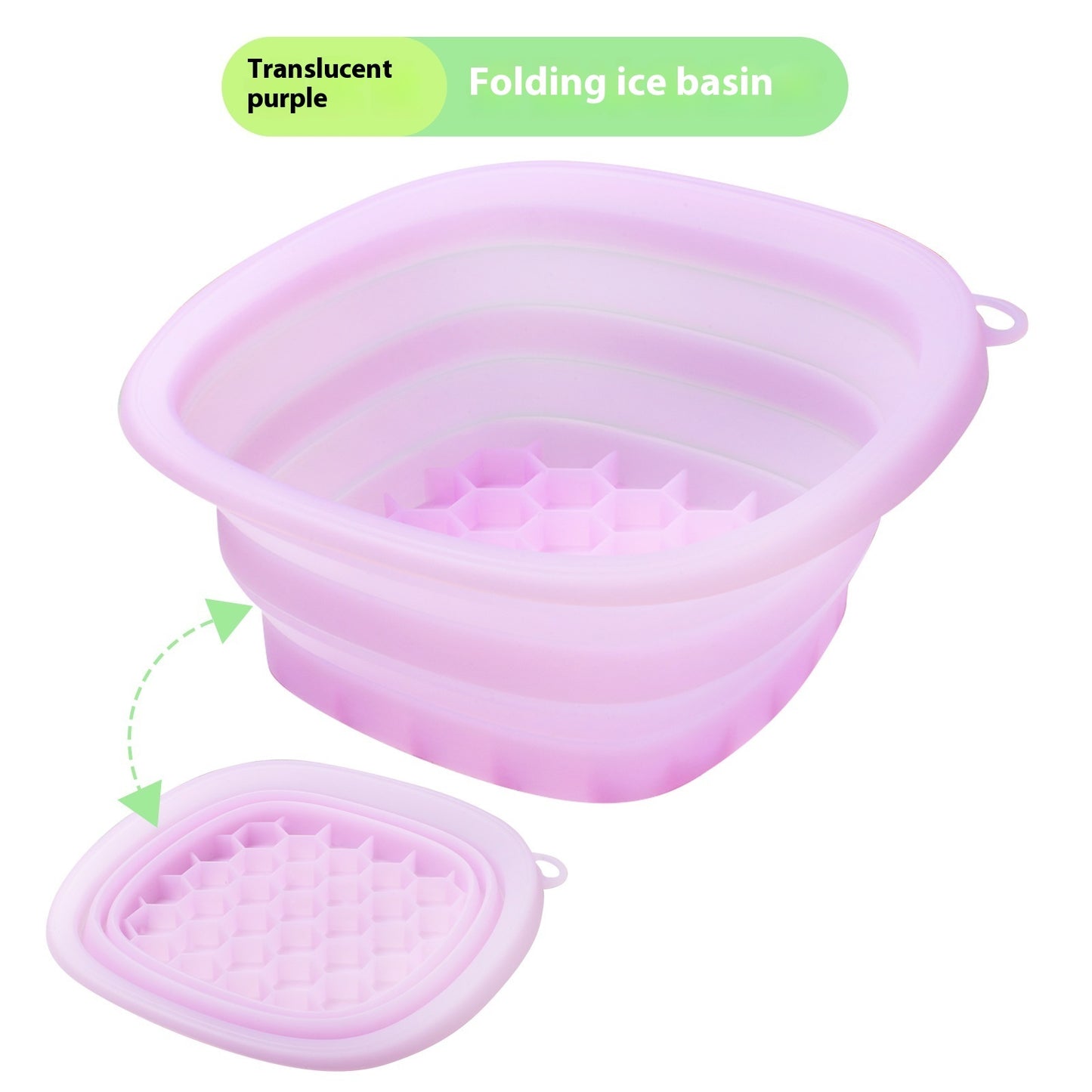 Silicone Folding Ice Facial Basin – Collapsible Cold Plunge & Skincare Tool