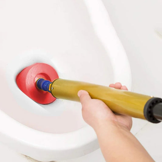 "High-Pressure Toilet & Drain Plunger – Unclogs Any Clog in Seconds"