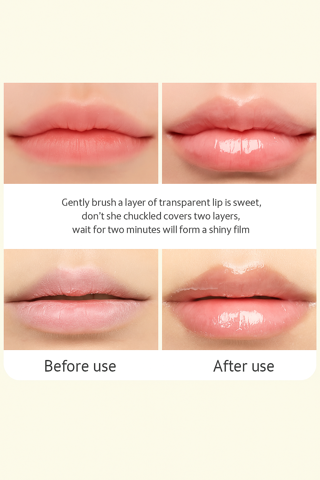 Kissbeauty Transparent Lip Oil Moisturizing Fade Lip Lines Elastic Moisturizing Big Mouth Lip Maximizer