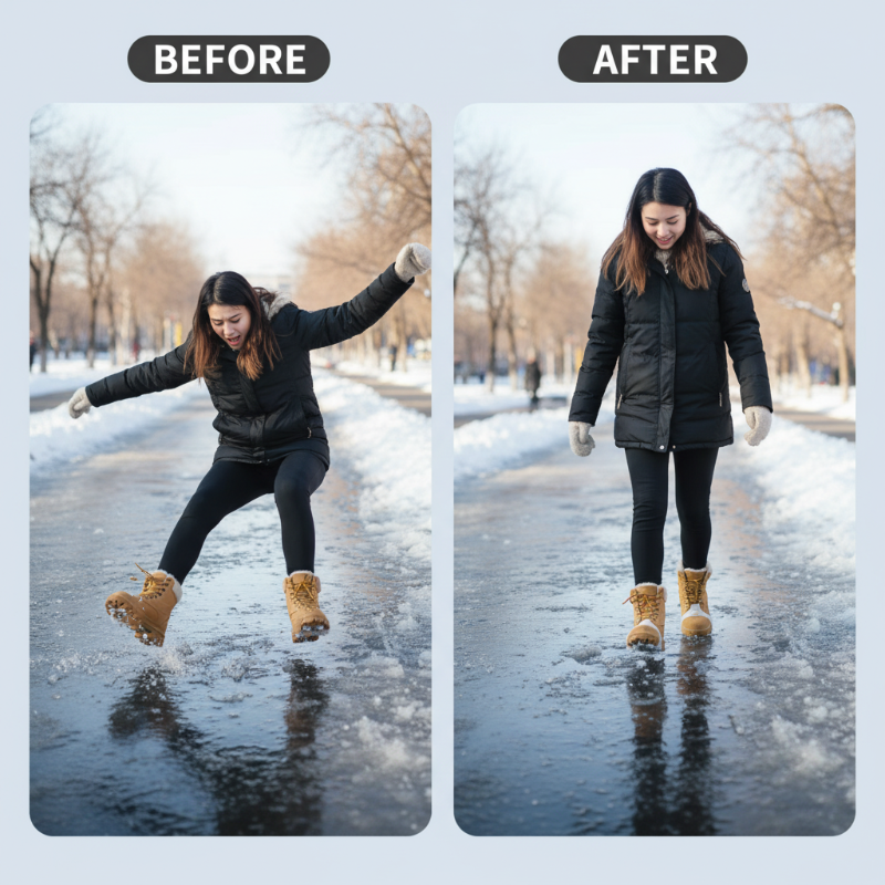 𝐂𝐫𝐚𝐦𝐩𝐨𝐧𝐬 𝐀𝐧𝐭𝐢-𝐒𝐥𝐢𝐩 𝐒𝐡𝐨𝐞 𝐂𝐨𝐯𝐞𝐫𝐬 𝐟𝐨𝐫 𝐎𝐮𝐭𝐝𝐨𝐨𝐫 𝐒𝐧𝐨𝐰 & 𝐈𝐜𝐞 – 𝐒𝐭𝐮𝐝𝐝𝐞𝐝 𝐓𝐫𝐚𝐜𝐭𝐢𝐨𝐧 𝐟𝐨𝐫 𝐁𝐨𝐨𝐭𝐬